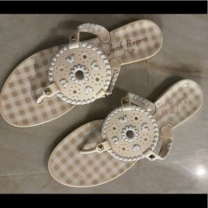 Jack Rogers Georgica Jelly Gingham Sandals